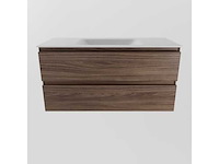 Badkamerkast eikenhout mocha 100cm - afbeelding 5 van  6