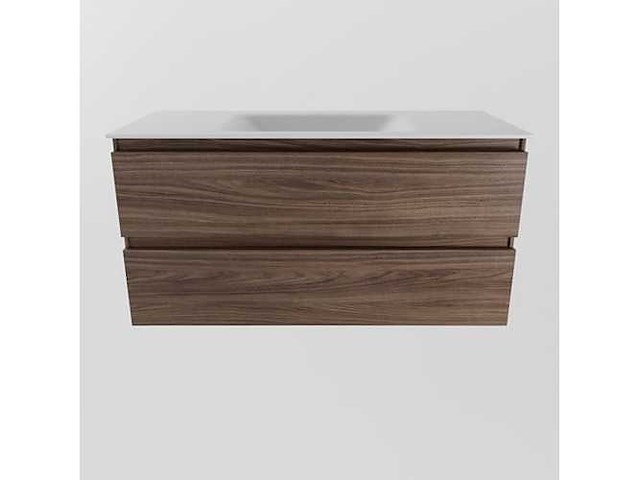 Badkamerkast eikenhout mocha 100cm - afbeelding 5 van  6
