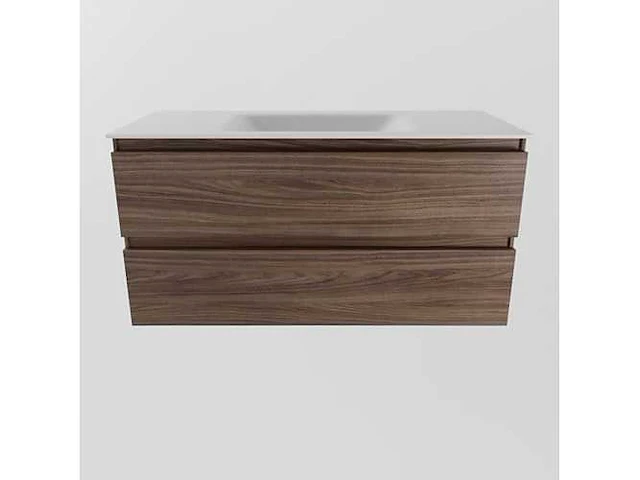 Badkamerkast eikenhout mocha 100cm - afbeelding 5 van  6