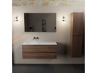 Badkamerkast eikenhout mocha 120cm links - afbeelding 6 van  6