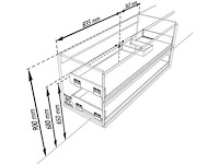 Badkamerkast eikenhout mocha 120cm rechts - afbeelding 1 van  4