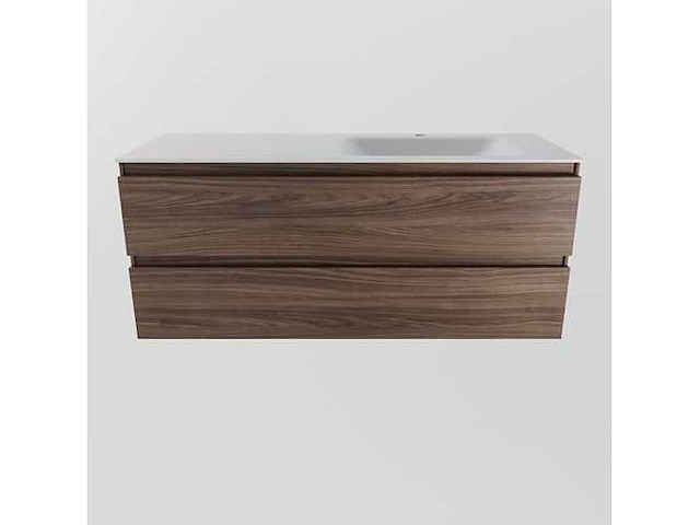 Badkamerkast eikenhout mocha 120cm rechts - afbeelding 3 van  3