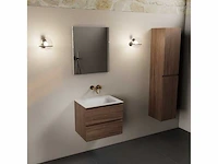 Badkamerkast eikenhout mocha 60cm - afbeelding 4 van  6