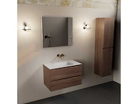 Badkamerkast eikenhout mocha 80cm - afbeelding 3 van  3