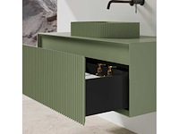 Badkamerkast groen 100cm + led-spiegel - afbeelding 4 van  4