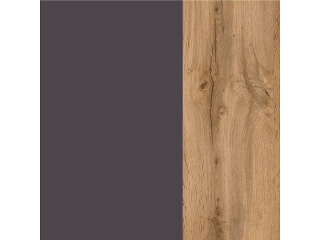 Badkamerkast karan 60cm 1 deur - eik/antraciet - afbeelding 3 van  7