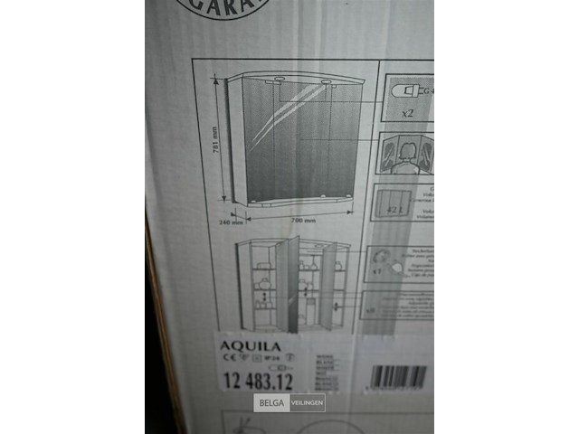 Badkamerkast met verlichting - afbeelding 5 van  5