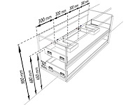 Badkamerkast oak honey 120cm dubbel - afbeelding 2 van  6