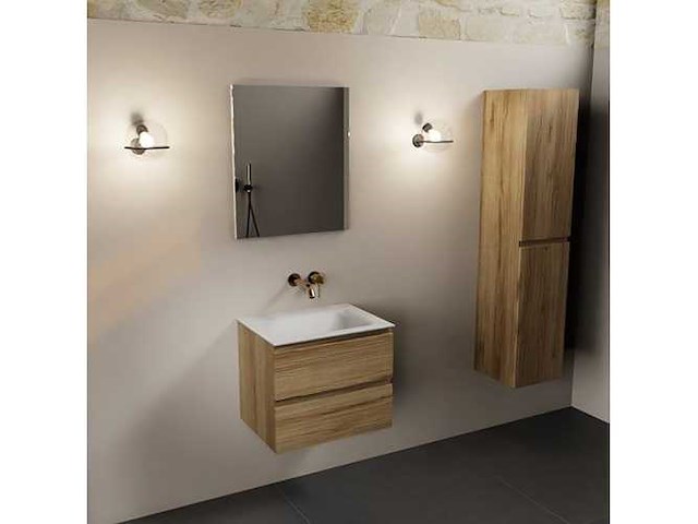 Badkamerkast oak honey 60cm - afbeelding 4 van  6