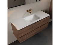 Badkamerkast oak mocha 120cm midden - afbeelding 1 van  6