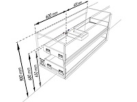 Badkamerkast oak mocha 120cm midden - afbeelding 2 van  6