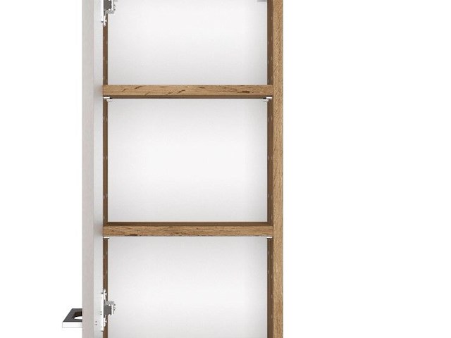 Badkamerkast sefa 90cm 2 deuren - eik/wit - afbeelding 2 van  7
