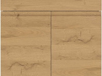 Badkamerkast torres 60cm met 2 deuren & 2 lades - eikdecor/wit - afbeelding 1 van  7