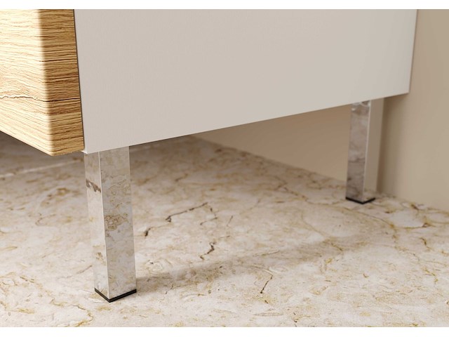 Badkamerkast torres 60cm met 2 deuren & 2 lades - eikdecor/wit - afbeelding 4 van  7