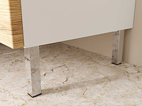 Badkamerkast torres 60cm met 2 deuren & 2 lades - eikdecor/wit - afbeelding 4 van  7
