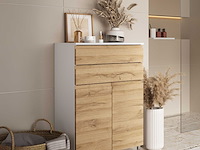 Badkamerkast torres 60cm met 2 deuren & 2 lades - eikdecor/wit - afbeelding 7 van  7