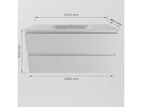 Badkamerkast wit 100 cm - afbeelding 3 van  4