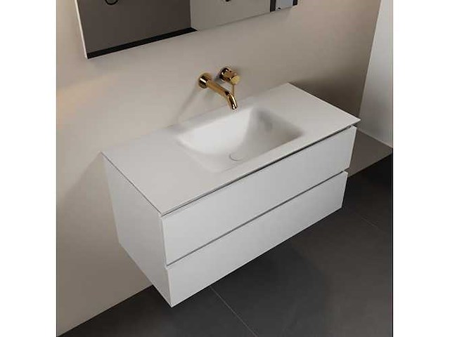 Badkamerkast wit 100 cm - afbeelding 1 van  4