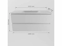 Badkamerkast wit 100 cm - afbeelding 5 van  7