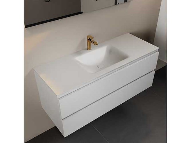 Badkamerkast wit 120 cm in het midden - afbeelding 1 van  5