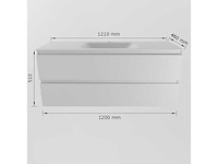 Badkamerkast wit 120 cm in het midden - afbeelding 6 van  7