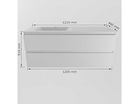Badkamerkast wit 120 cm links - afbeelding 5 van  7