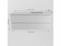 Badkamerkast wit 120 cm rechts - afbeelding 5 van  7