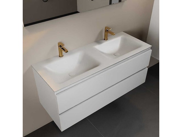 Badkamerkast wit 120cm dubbel - afbeelding 1 van  7