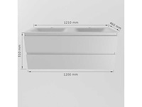 Badkamerkast wit 120cm dubbel - afbeelding 7 van  7
