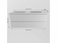 Badkamerkast wit 120cm dubbel - afbeelding 5 van  7