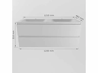 Badkamerkast wit 120cm dubbel - afbeelding 5 van  7