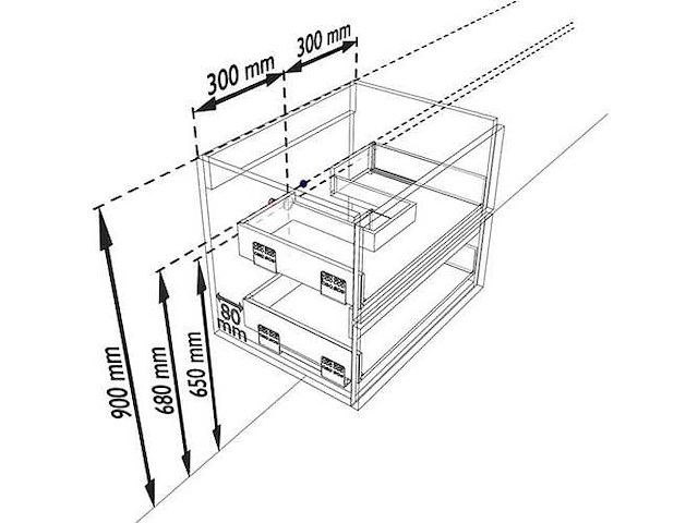 Badkamerkast wit 60cm - afbeelding 1 van  3