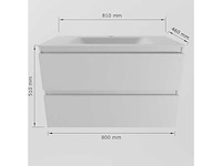 Badkamerkast wit 80cm - afbeelding 4 van  5