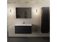 Badkamerkast zwart 100cm - afbeelding 6 van  6