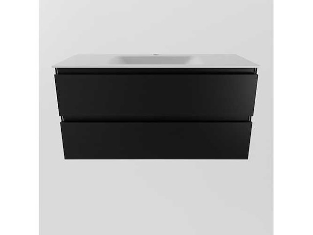 Badkamerkast zwart 100cm - afbeelding 3 van  3