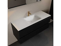 Badkamerkast zwart 120 cm midden - afbeelding 1 van  3