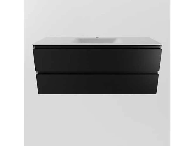 Badkamerkast zwart 120 cm midden - afbeelding 5 van  6