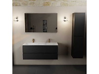 Badkamerkast zwart 120cm dubbel - afbeelding 6 van  6