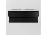 Badkamerkast zwart 120cm dubbel - afbeelding 5 van  5