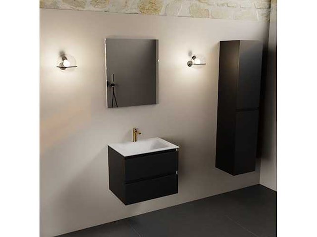 Badkamerkast zwart 60cm - afbeelding 2 van  3