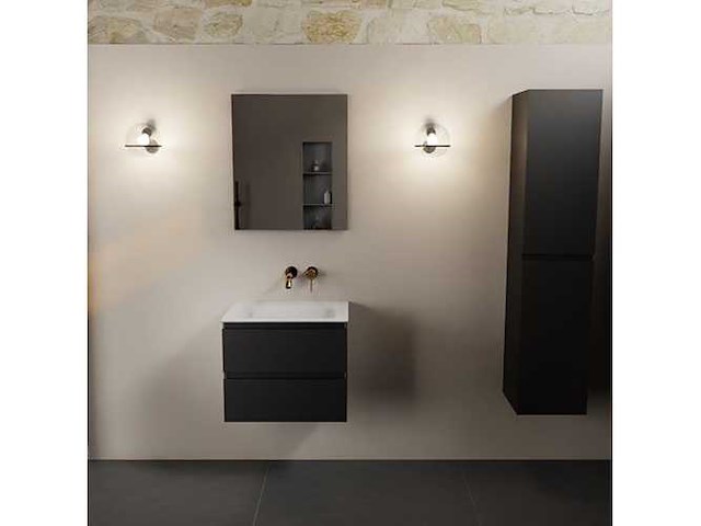 Badkamerkast zwart 60cm - afbeelding 5 van  6