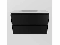 Badkamerkast zwart 80cm - afbeelding 2 van  6