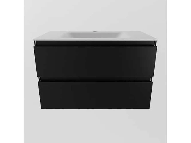 Badkamerkast zwart 80cm - afbeelding 5 van  6