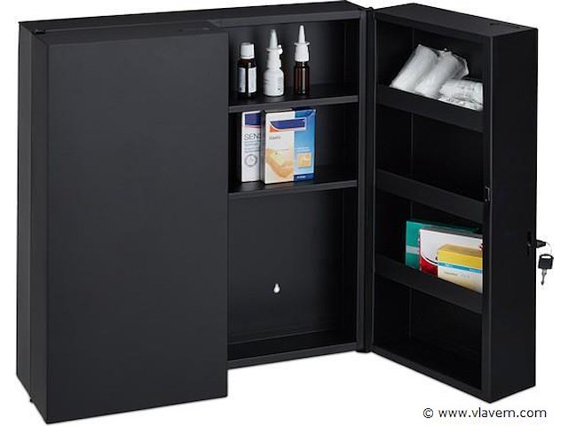Badkamerkastje zwart - afbeelding 1 van  7