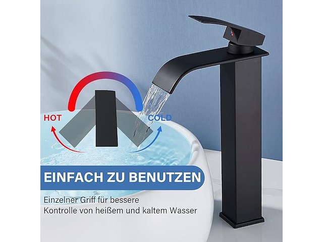 Badkamerkraan zwart - afbeelding 2 van  4