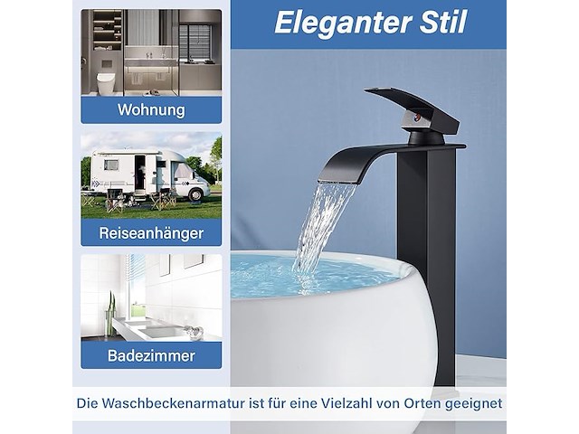 Badkamerkraan zwart - afbeelding 3 van  4