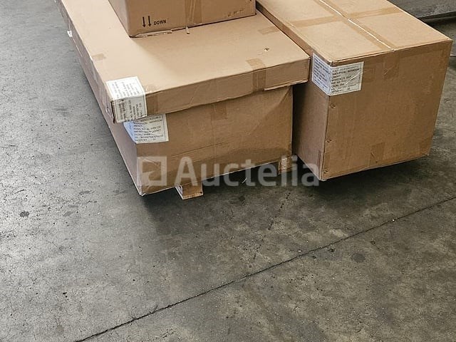 Badkamermeubel 130 cm - licht hout decor + zwarte waskommen - incl. muurkranen - afbeelding 1 van  11