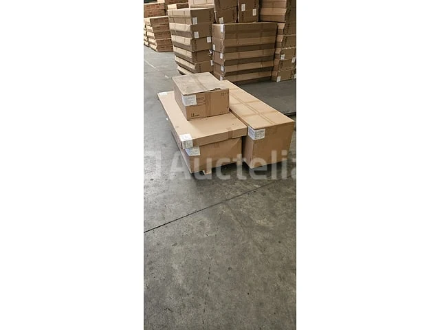 Badkamermeubel 130 cm - licht hout decor + zwarte waskommen - incl. muurkranen - afbeelding 6 van  11