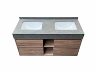 Badkamermeubel 2-persoons - 150cm - kleur walnoot - afbeelding 11 van  13