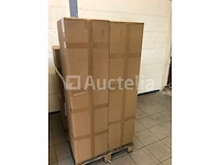 Badkamermeubel 2 persoons 120 cm - wit - 2 zijkasten, 2 ovale spiegels - afbeelding 5 van  5